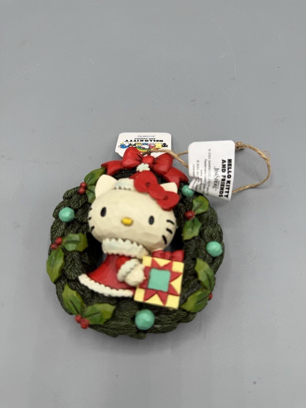 Jim Shore Hello Kitty Christmas Wreath Ornament 6015965 Sanrio NIB